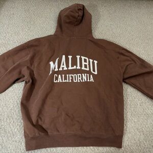 Brown John galt zip up hoodie